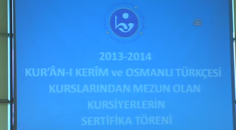 Arınç: 'Osmanlıca Türkçesini öğrenmek medeniyetimize sahip çıkmak demektir' -