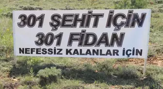 Soma Şehitleri Adına 301 Fidan Diktiler