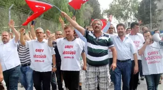 Cam İşçileri Greve Başladı