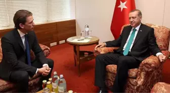 Erdoğan, Avusturya Dışişleri Bakanı Kurz'u Kabul Etti
