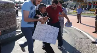 Taksim'de Engelli Protestocuya Gözaltı