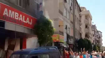 Hamile Kadınının Balkondan Atlaması Kamerada