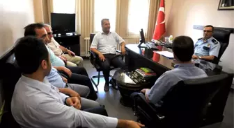 Arhavi Belediye Başkanı Hekimoğlu'ndan, İlçe Emniyet Müdürüne Ziyaret
