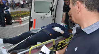 İnegöl'de Motosikletle Çöp Kamyonu Çarpıştı: 2 Yaralı