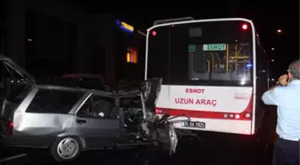 Otomobil, Otobüse Arkadan Çarptı: 3 Yaralı (2)