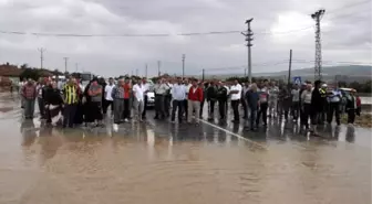 Yozgat-Kırıkkale Karayolunda Sel