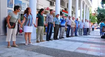 Beyazfil İçin İnsan Zinciri Oluşturuldu