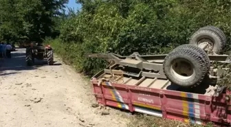 Traktör Römorku Devrildi: 1 Ölü