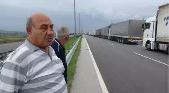 Kapıkule'de 9 Kilometrelik Tır Kuyruğu