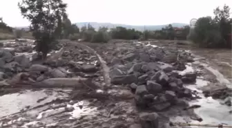 Dün gece etkili olan sağanak yağış, Balışeyh ilçesinde hasara yol açtı -