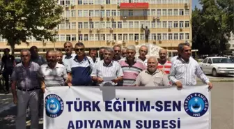 Adıyaman'da Egitimcilerden Protesto