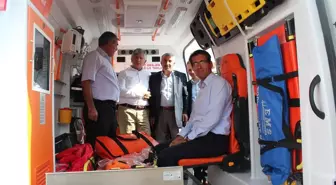 Ambulansı Yanan Hastaneye Yeni Ambulans