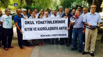 Kocaeli Eğitim-Sen Siyasal Kadrolaşmayı Protesto Etti