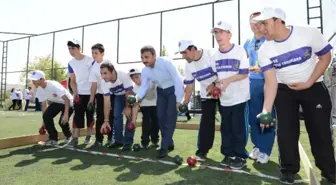 Çorum'da Engelli Gençlerin Bocce Keyfi