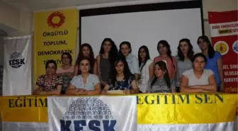 Hakkari'de KESK'li Kadınlardan IŞİD'e Tepki