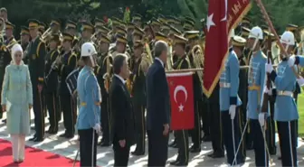 Erdoğan, Çankaya Köşk'ünde Askeri Selamladı