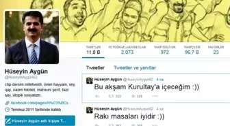 CHP'li Aygün'den Kılıçdaroğlu'na Twıtter'dan 'Rakı' Cevabı