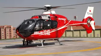 İki Bacağı Kırılan İşçi Ambulans Helikopterle Hastaneye Kaldırıldı