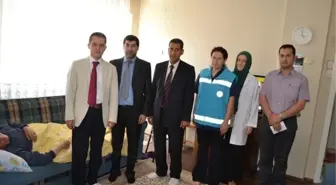 Bilecik'te Evde Sağlık Hizmeti Sunulan Hastalara Ziyaret