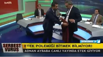 Futbol Yorumcusu Adnan Aybaba, Canlı Yayında Etek Giydi