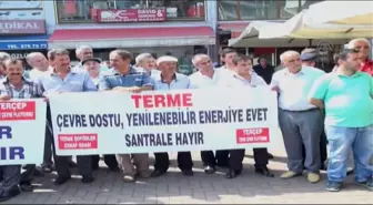 Terme'de 'Termik Santrale Hayır' mitingi -