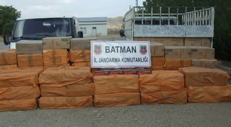 Batman'da 55 Bin 610 Paket Kaçak Sigara Ele Geçirildi