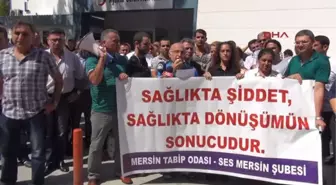 Hastane Güvenlikçilerine Bıçaklı Saldırıya Protesto