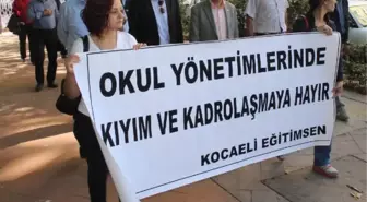 Eğitim-İş ve Eğitim-Sen Üyesi Öğretmenler İş Bıraktı