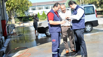 Yalova'da Şebeke Suyuyla Araba Yıkayan İşletmelere Denetim