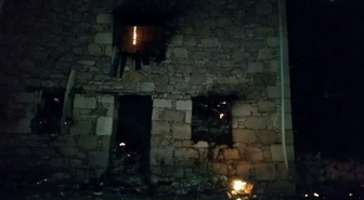 Demirci'de Ev Yangını