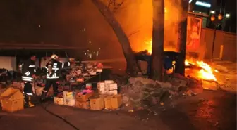Seyyar Satıcının Tezgahı Kül Oldu