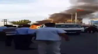 Yolcu Otobüsü Alev Alev Yandı