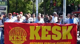 Adıyaman'da KESK Üyelerinden IŞİD Protestosu