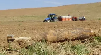 Kırıkkale'de Çiftçinin Traktörüne Yine Havan Mermisi Takıldı