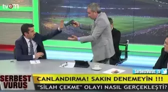 Adnan Aybaba, Mehmet Baransu'ya Silah Çekerek Gökhan'ı Taklit Etti