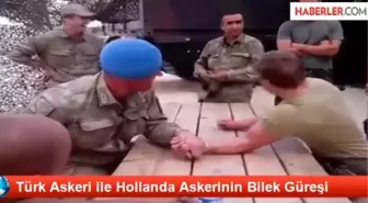 Türk Askerinden Bilek Güreşi Dersi