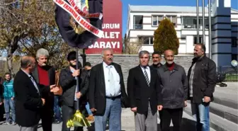 CHP'den Erzurum'da Adalet Sarayına Siyah Çelenk