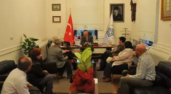 Tekirdağ Edebiyat Kültür Ve Sanat Derneği Başkan Eşkinat'ı Ziyaret Etti