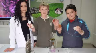 Yozgat'ta Öğrenciler Ceviz Yaprağından Sabun Üretti
