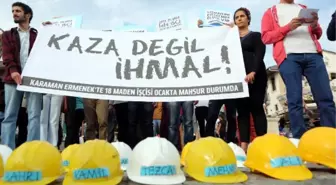 Madenciler İçin Antalya'da 'Yaşam Nöbeti'