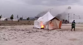 Akçakale'de Çadır Kentte Yangın Tatbikatı