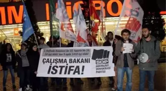 Eskişehir'de İşçi Ölümlerine Tepki Eylemi