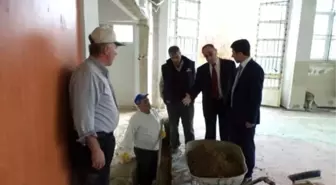 Pazarlar Kaymakamı Bedir, Güçlendirme Çalışmalarını Yerinde İnceledi