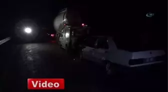 Bartın'da Yola Düşen Tünel Kalıbı Kazaya Neden Oldu