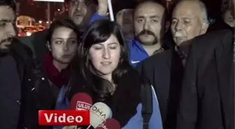 Emniyet Önünde Gözaltındaki Tgb'lilere Destek Eylemi