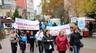 Kütahya'da 'Diyabete Dur Diyelim' Yürüyüşü