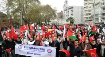 Sinop'ta İsrail Protesto Edildi