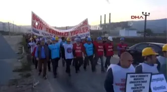 Özelleştirme Karşıtı İşçiler Yatağan'da Yürüdü