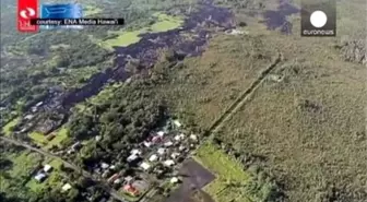 Kilauea Yanardağı'ndan Akan Lavlar Evlere Kadar Ulaştı