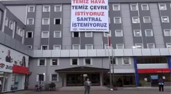 Terme Belediyesinden Termik Santrale Pankartlı Tepki